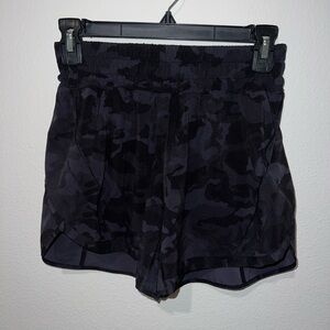 Lululemon Athletica Black Camouflage Athletic Shorts